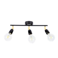 Lampy sufitowe - Britop Porcia lampa sufitowa (spot) 3-punktowa czarna/złota 8127304 8127304 - miniaturka - grafika 1