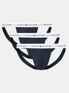 Majtki damskie - Tommy Hilfiger Komplet 3 par slipów Jock Strap UM0UM03377 Granatowy - miniaturka - grafika 1