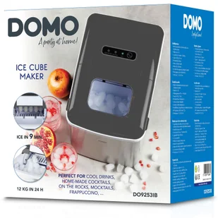 Domo DO9253IB kostkarka, maszyna do kostek lodu napoju, domowa 12kg w - Kostkarki do lodu - miniaturka - grafika 1