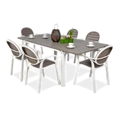 Meble ogrodowe - Zestaw ogrodowy Nardi PALMA/ALLORO - 10/210 Bianco Tortora - miniaturka - grafika 1