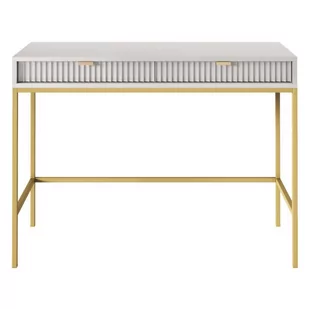 Toaletka NOVA T104 Szara / rama złota - Biurka - miniaturka - grafika 1