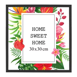 Ramka na zdjęcia 30x30 cm, drewniana w kolorze czarnym - Ramki na zdjęcia Ramka na zdjęcia 30x30 cm, drewniana w kolorze czarnym - Ramki na zdjęcia - miniaturka - grafika 1