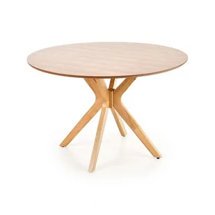Halmar Stół okrągły Nicolas 120 cm dąb naturalny HM-N21-075 - Stoły - miniaturka - grafika 1