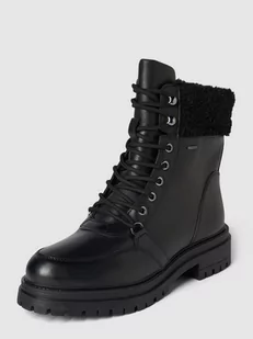 Buty sznurowane z detalem z logo model ‘IRIDEA’ - Kozaki damskie - miniaturka - grafika 1
