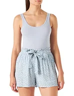 Spodenki damskie - ONLY Szorty damskie Paperbag, Cashmere Blue/Aop:cd Romina Ditsy, M - miniaturka - grafika 1