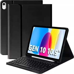 Etui Klawiatura Apple Ipad 10.9 Gen 10 2022 A2696 | Czarny - Etui do tabletów - miniaturka - grafika 1
