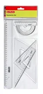 Przybory szkolne - Herlitz Sp. z o. o. KOMPLET GEOMETRYCZNY 4-CZĘŚCI - miniaturka - grafika 1