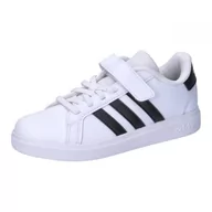 Buty dla dziewczynek - adidas Buty dziecięce Grand Court 2.0 El C, uniseks, Ftwr Biały Rdzeń Czarny Ftwr Biały, 35 EU - miniaturka - grafika 1