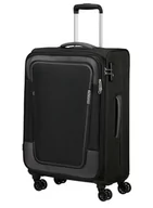 Walizki - Walizka średnia American Tourister Pulsonic - asphalt black - miniaturka - grafika 1