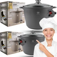 Zestawy garnków i patelni - ZESTAW GARNKÓW INDUKCJA GAZ MARMUROWYCH 6el GRANT KOMPLET GARNKI GRANITOWE KARL HAUSMANN - miniaturka - grafika 1