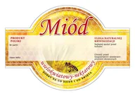 Akcesoria do hodowli zwierząt - Etykiety na Miód Wielokwiatowy (100szt) wzór E253 - miniaturka - grafika 1