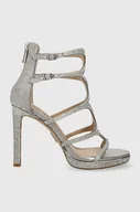 Sandały damskie - Steve Madden sandały Accuracy-R kolor srebrny SM11002611 - miniaturka - grafika 1