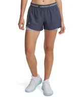 Spodnie sportowe damskie - Under Armour Szorty funkcyjne 2w1 w kolorze granatowo-błękitnym - miniaturka - grafika 1