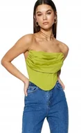 Koszulki i topy damskie - TRENDYOL ZIELONY DAMSKI TOP TUBA Z MARSZCZENIAMI 36 5BA - miniaturka - grafika 1