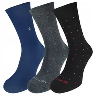 Skarpetki męskie - SKARPETY MĘSKIE 3 PARY Pierre Cardin GARNITUROWE MIX4 - 39-42 - miniaturka - grafika 1