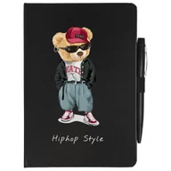 Zeszyty szkolne - NOTES CZARNY A5 LINIA+ DŁUGOPIS HIPHOP STYLE Wzory - miniaturka - grafika 1