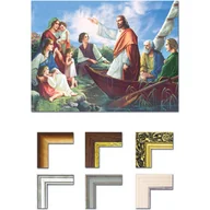 Ikony i obrazy sakralne - Obraz Jezus Chrystus nauczający z łodzi - miniaturka - grafika 1