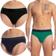 Majtki męskie - LAMA Slipy Męskie Majtki Bawełniane 3-PAK - XL - miniaturka - grafika 1