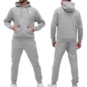 Dresy męskie - Nike komplet dresowy bluza spodnie ocieplany dres męski szary FB7296-063 L - miniaturka - grafika 1