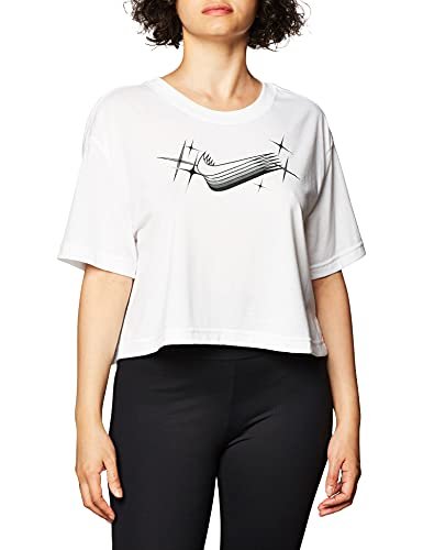 Nike Damska koszulka Dry Db Goddess 2 Crop biały XL
