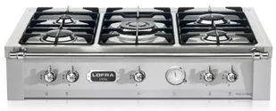 Płyta gazowa do zabudowy Lofra Range Top Dolcevita 90 ACCIAIO SATINATO TRS96/5/Chrome - Płyty gazowe do zabudowy - miniaturka - grafika 1