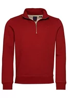Bluzy męskie - Superdry Jersey Henley Bluza męska, Ścieżka Red Marl, XL - miniaturka - grafika 1