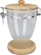 Herbata - Pojemnik na kawę ziarnistą luźna herbata liściasta kawa cukier orzechy przezroczysty słoik do przechowywania żywności z hermetyczną pokrywką S 950mL - miniaturka - grafika 1