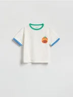 Bluzki dla niemowląt - Reserved - T-shirt z nadrukiem - złamana biel - miniaturka - grafika 1