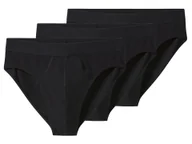 Majtki męskie - esmara Men Majtki slipy męskie z bawełną, 3 pary (Czarny, 5/M) - miniaturka - grafika 1
