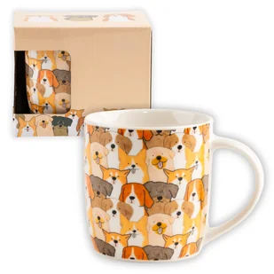 Porcelanowy kubek w pieski na prezent 330 ml - Kubki - miniaturka - grafika 1