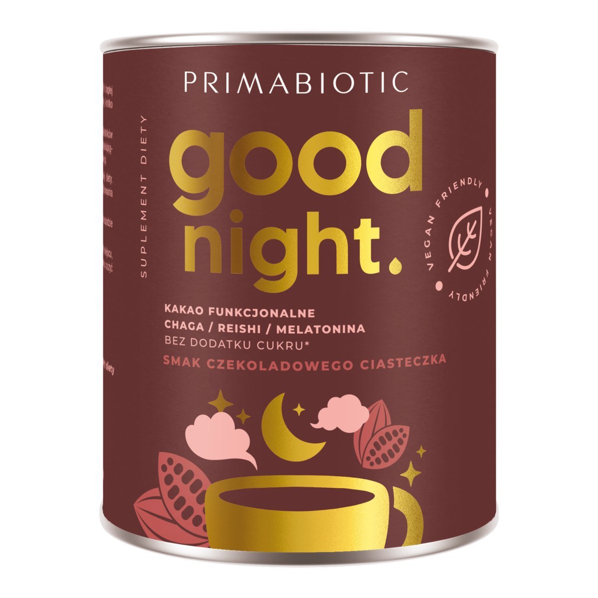 KAKAO GOOD NIGHT PRIMABIOTIC Układ Nerwowy Sen Melatonina Cynk Selen 300 g