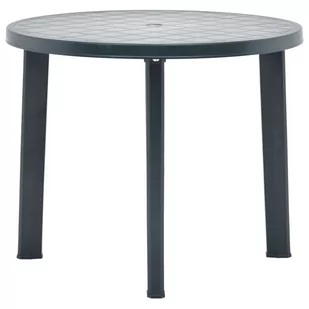 vidaXL Stolik ogrodowy, zielony, 89 cm, plastikowy - Stoły ogrodowe - miniaturka - grafika 1