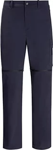 Jack Wolfskin Męskie spodnie trekkingowe z zamkiem błyskawicznym, niebieskie, rozmiar 48 - Spodenki męskie - miniaturka - grafika 1
