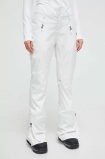 Spodnie sportowe damskie - Burton spodnie Marcy High Rise kolor biały - grafika 1
