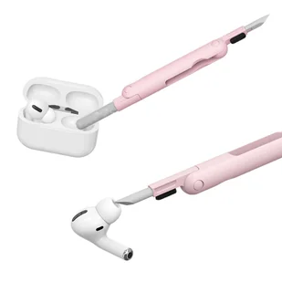 Czyścik Wielofunkcyjny zestaw czyszczący do słuchawek airpods klawiatur 7w1 Różowo-biały - Części i akcesoria do laptopów - miniaturka - grafika 16