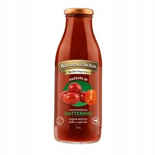 Passata Sycylia koktajlowe Di Pomodorino Datterino 520g - Bottega di Sicili - Koncentraty warzywne, przeciery - miniaturka - grafika 1