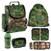 Zestawy szkolne - Zestaw szkolny 5-elementowy Game Paso zielony dla chłopca - miniaturka - grafika 1