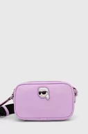 Torebki damskie - Karl Lagerfeld torebka kolor fioletowy - miniaturka - grafika 1
