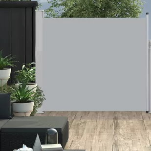 vidaXL vidaXL Wysuwana markiza boczna na taras, 170 x 300 cm, szara - Markizy - miniaturka - grafika 1