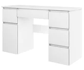 Biurka dla dzieci - Biurko Megan S Białe Duże Szkolne Szuflady Szafka - miniaturka - grafika 1