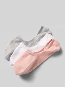 Skarpetki damskie - Skarpety z wyhaftowanym logo w zestawie 3 szt. model ‘Footie’ - miniaturka - grafika 1