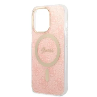 Guess Zestaw GUBPP13XH4EACSP Case+ Charger iPhone 13 Pro Max różowy/pink hard case 4G Print MagSafe - Etui i futerały do telefonów Guess Zestaw GUBPP13XH4EACSP Case+ Charger iPhone 13 Pro Max różowy/pink hard case 4G Print MagSafe - Etui i futerały do telefonów - miniaturka - grafika 6