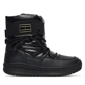 Buty dla dziewczynek - Śniegowce Tommy Hilfiger Snow Boot T3A5-34052-1474 D Czarny - miniaturka - grafika 1