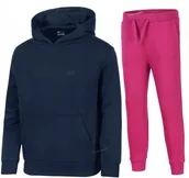 Dresy męskie - 4F OCIEPLANY DZIEWCZÄCY DRES KOMPLET BLUZA SPODNIE / rozm 158 - miniaturka - grafika 1