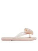 Buty dla dziewczynek - Melissa Japonki Mini Melissa Flip Flop Iv Inf 35749 Beżowy - miniaturka - grafika 1