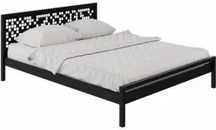 Łóżko metalowe czarne nowoczesne LOFT do sypialni L-1 80-200 cm - Łóżka - miniaturka - grafika 1