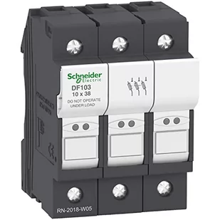 Schneider Electric Odłącznik bezpiecznikowy 3P 32A 10x38mm DF103 DF103 - Bezpieczniki elektryczne - miniaturka - grafika 1