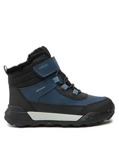 Geox Śniegowce J Trekkyup Boy B Abx J46MBE 0MEFU C4J9B S Niebieski - Buty dla chłopców - miniaturka - grafika 1