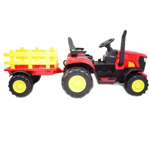 Mega Traktor Na Akumulator Z Przyczepą Czerwony /hl3388 - Pojazdy elektryczne dla dzieci - miniaturka - grafika 8
