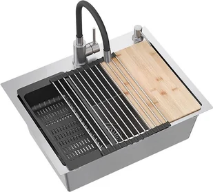 Quadron Zlewozmywak stalowy LUKE 110 WORKSTATION - Zlewozmywaki - miniaturka - grafika 1